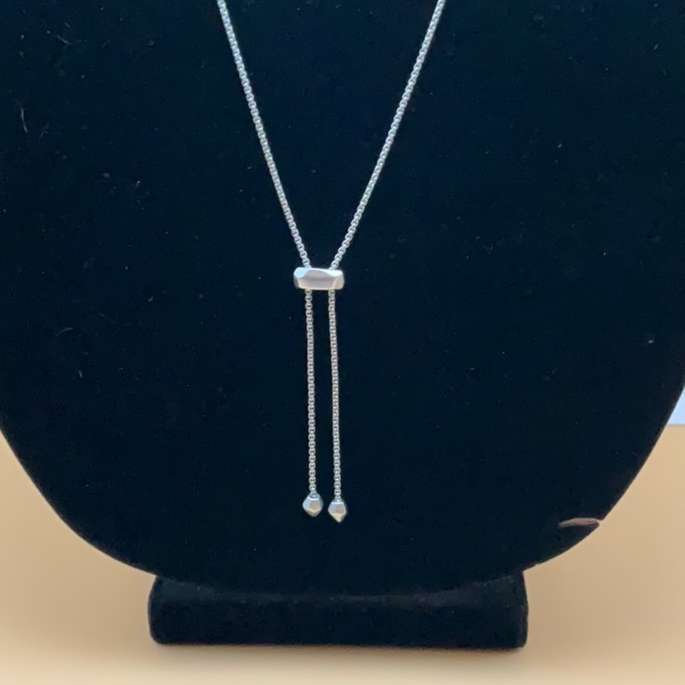 Euc Thin Silver Adjustable Chain - image 3